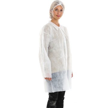 Bezoekersjas non woven XXL wit