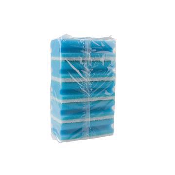 Schuurspons/greep 5st bl/wit