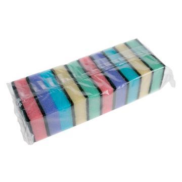 Schuurspons ass.kleur 10st