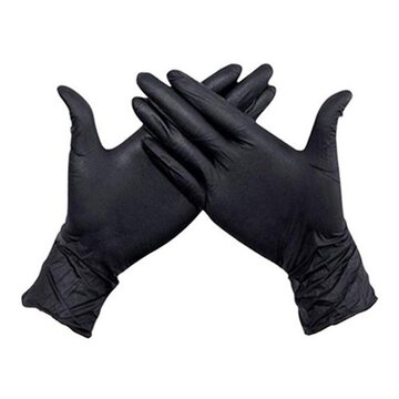 Handschoen Nitril+ L zw