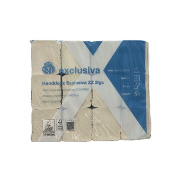 Handdoek Exclusiva V vouw 2lg