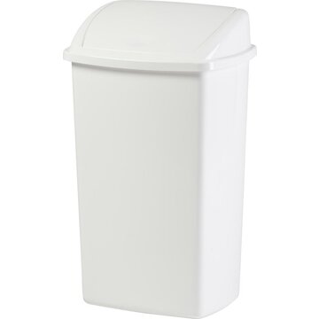 Afvalbak tuimel 50ltr wit