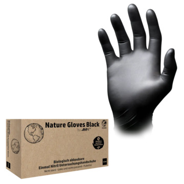 Handschoen Nitril Bio L zw