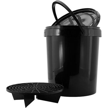 Emmer met filter 20lt Zw
