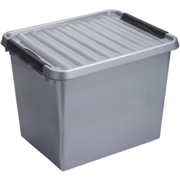 Opbergbox Q-Line 52lt metallic