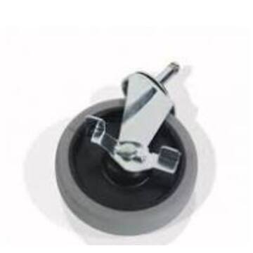 Zwenkwiel 125mm met rem