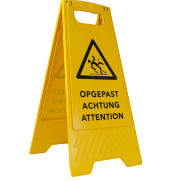 Waarschuwingsbord natte vloer